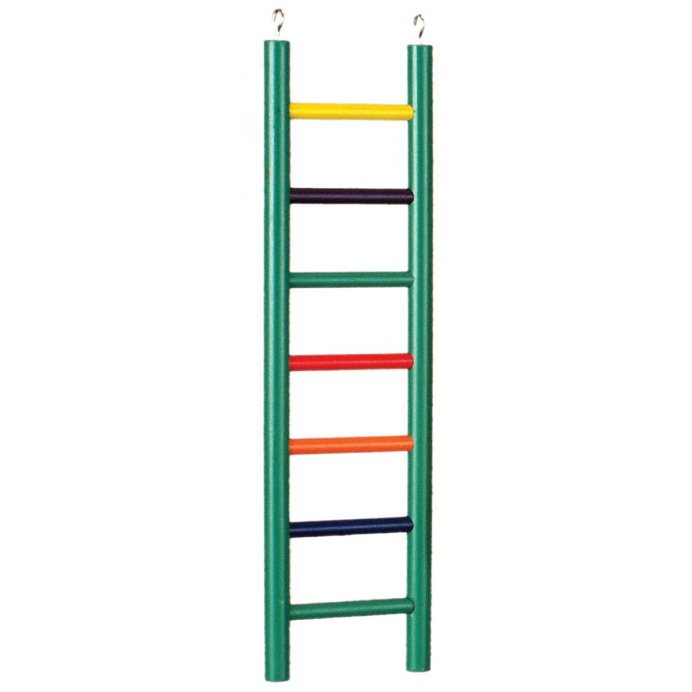 Prevue Pet Products BPV01136 Carpenter Creations Hardwood Bird Ladder with 7 Rungs, 15-Inch, Colors Vary