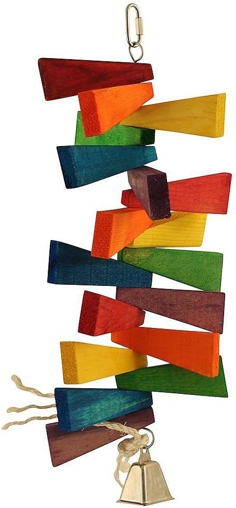 Featherland Paradise Multi Color Large Spinning Triangles Bird Toy
