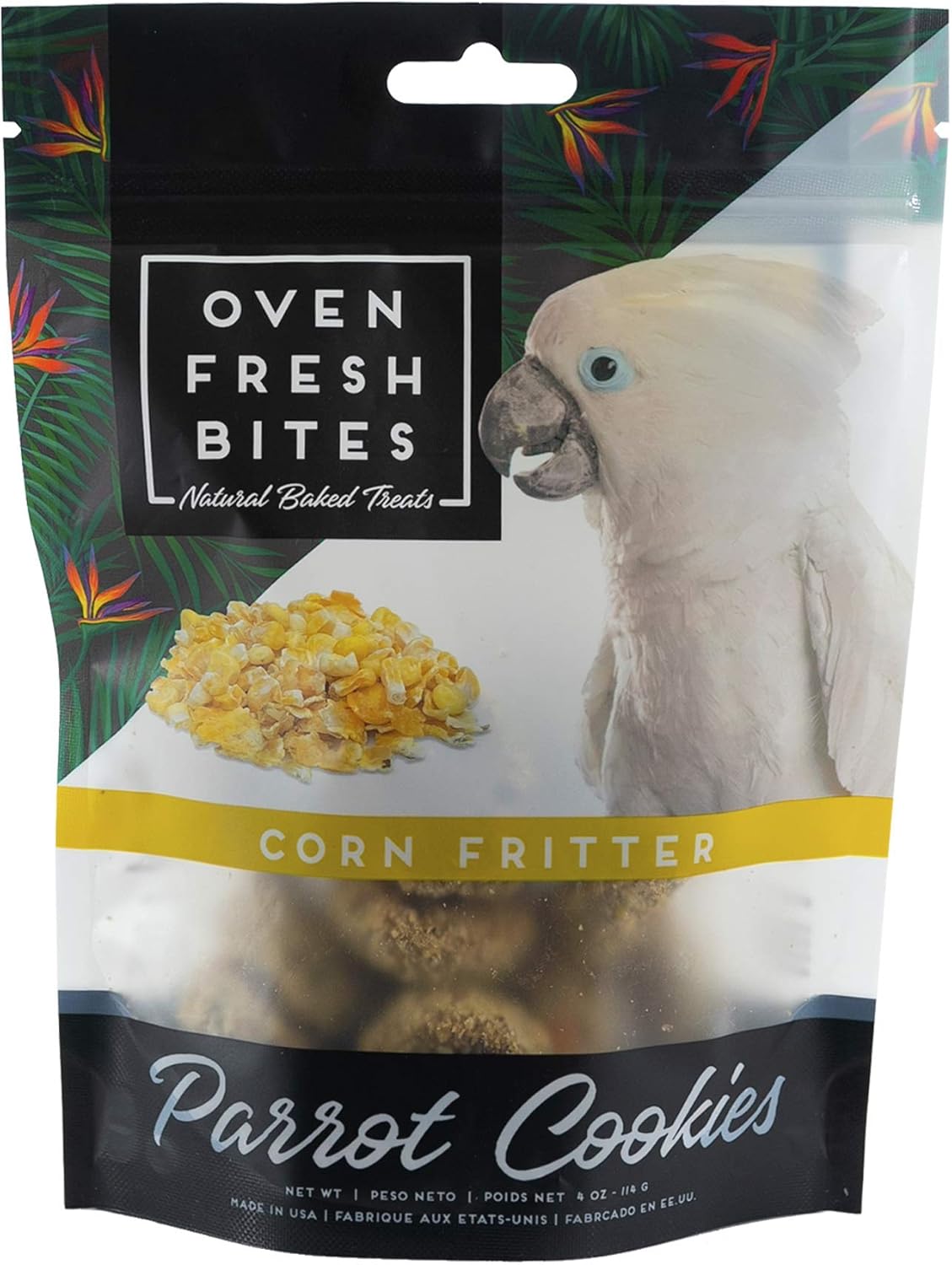 Oven Fresh Bites Parrot Cookies Corn Fritter 4oz