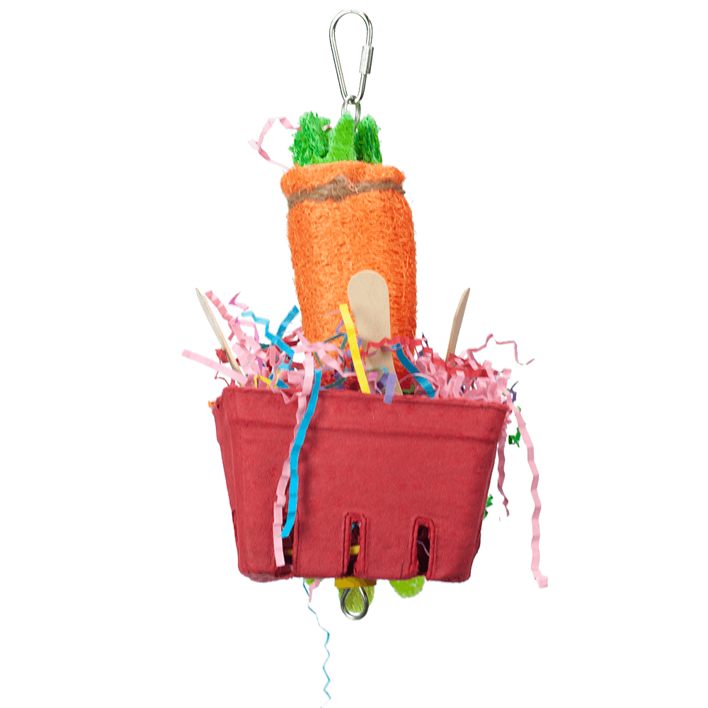 A&E Happy Beaks Veggie Basket Bird Toy