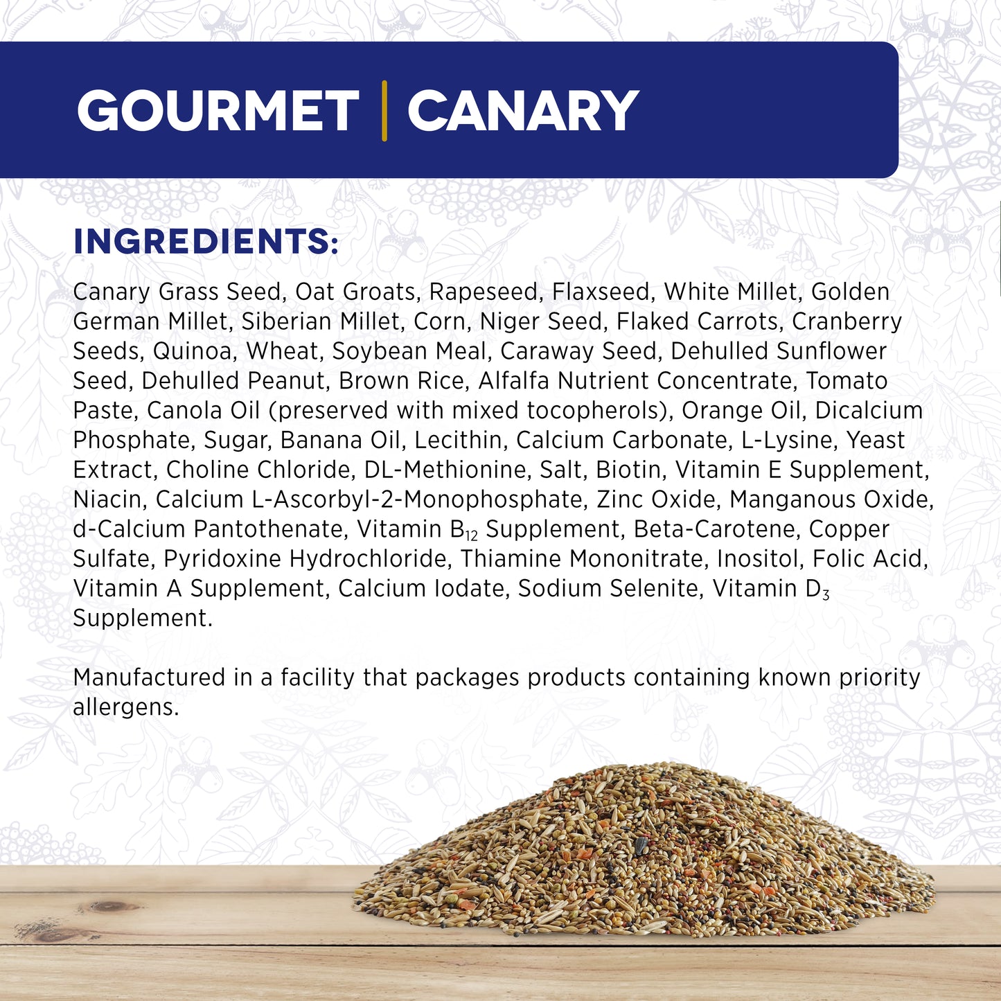 Hagen Gourmet Prem. Seed, Canaries 2.2lb