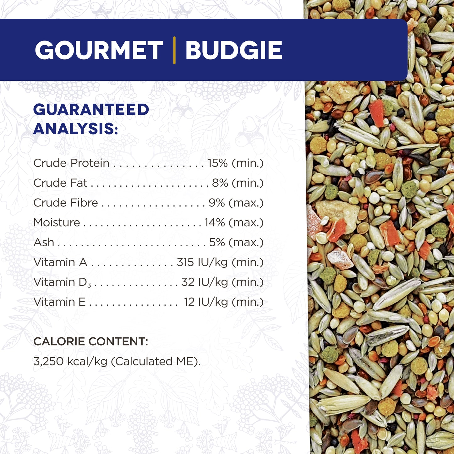 Hagen Gourmet Prem. Seed, Budgies 2.2lb