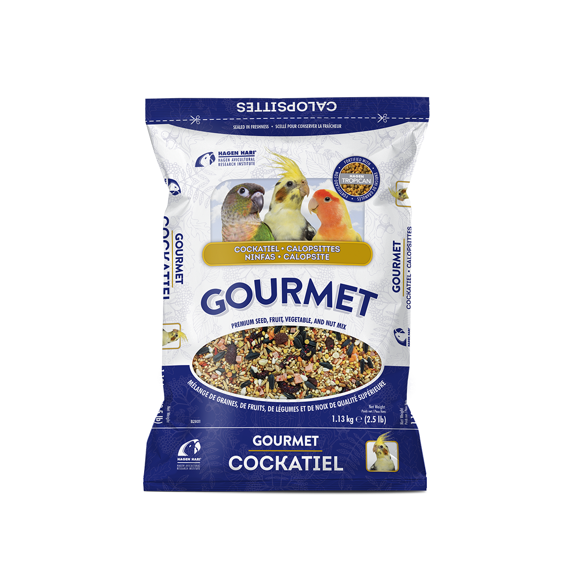 Hagen Gourmet Premium Seed Mix for Cockatiel (2.5 lbs)