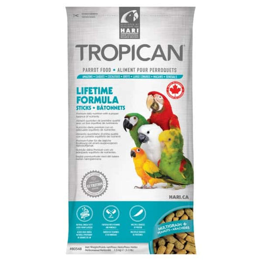 Hari Tropican Lifetime Maintenance Food Sticks, Parrot (3.3 lb.)