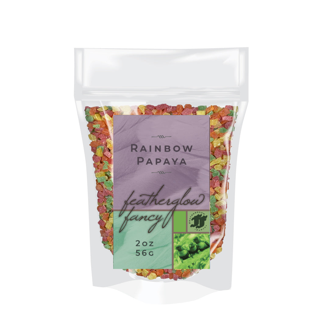 Volkman Featherglow Fancy Rainbow Papaya Treat 4oz