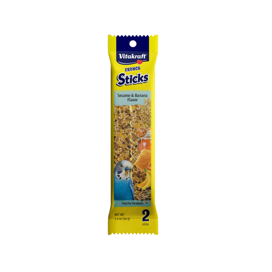 Vitakraft Crunch Stick Sesame & Banana Treat for Parakeet 1.4oz