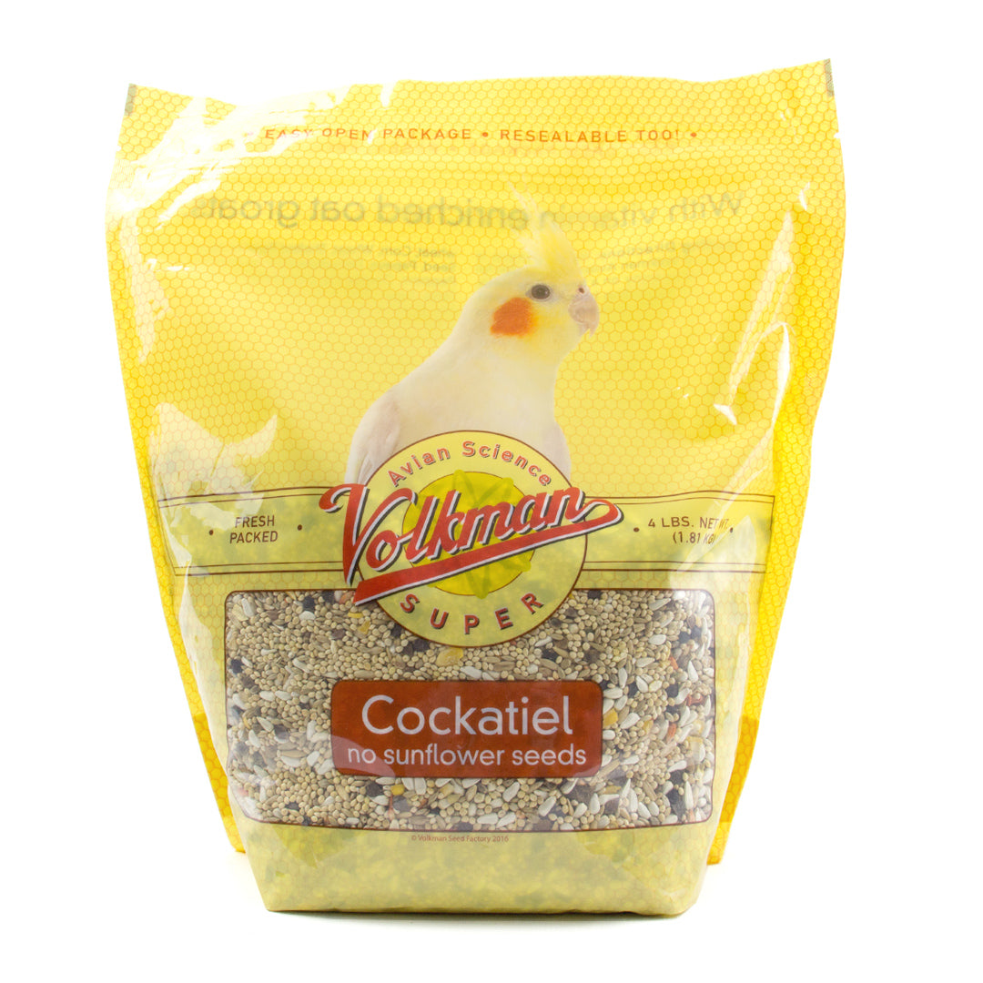 Volkman Avian Science Super Cockatiel No Sunflower Bird Food 4lbs