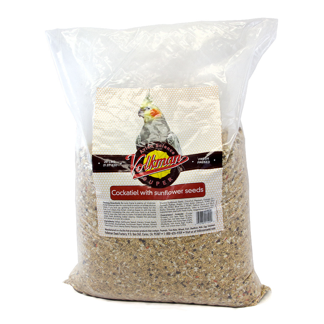 Volkman Avian Science Super Cockatiel With Sunflower 20lbs