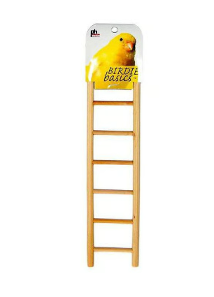 Prevue Pet Products Birdie Basics 7-Step Wood Ladder for Bird, 12-Inch