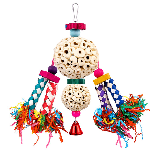 Perchville Sola Ball Toy with Finger Locks & Bell