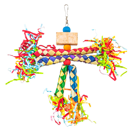 Perchville Finger Locks Toy with Shredded Paper