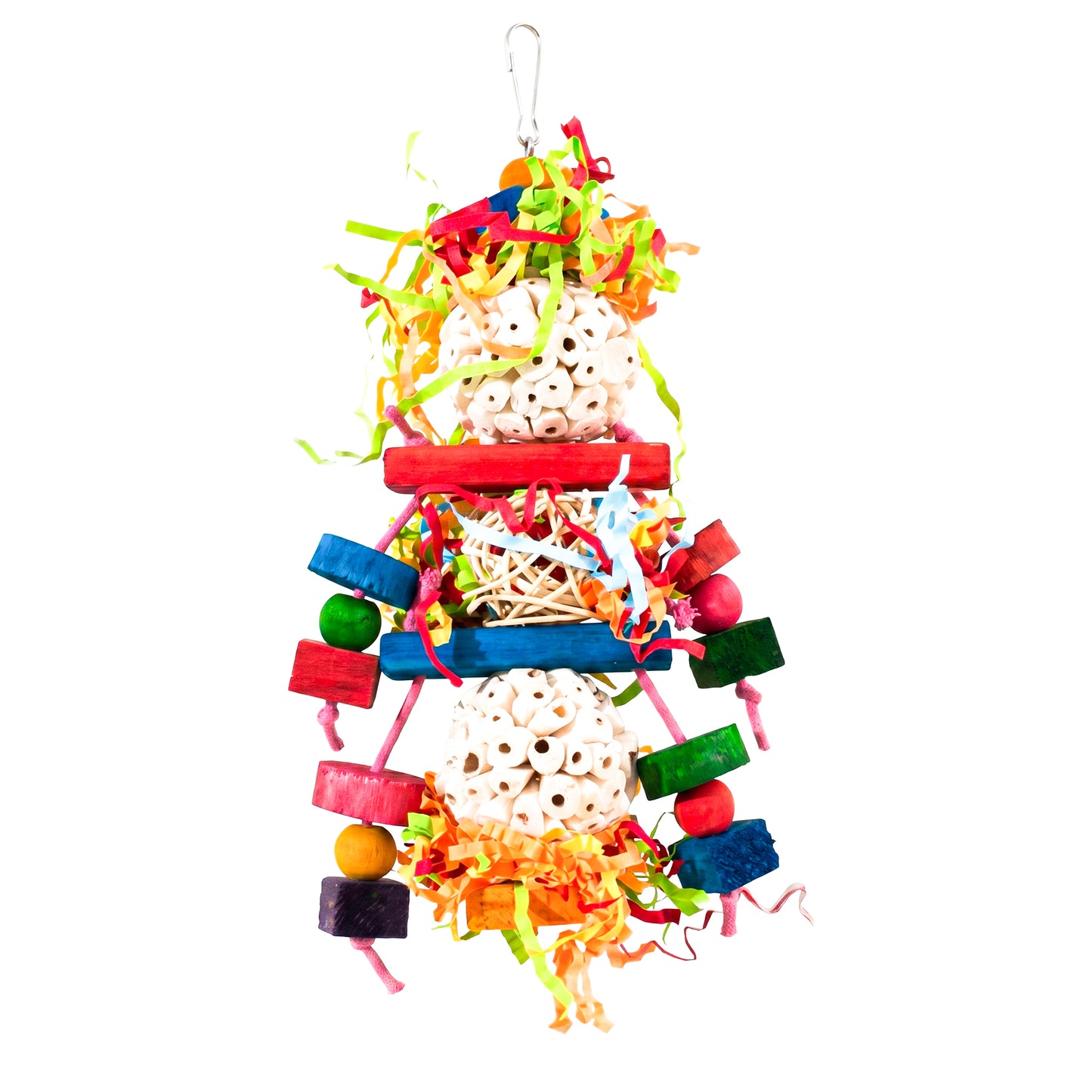 Perchville Sola Ball Toy with whicker Ball & Balsa Wood