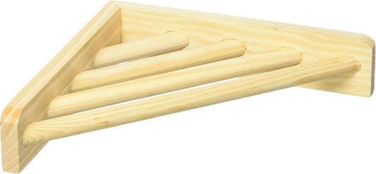 Prevue Wood Corner Shelf