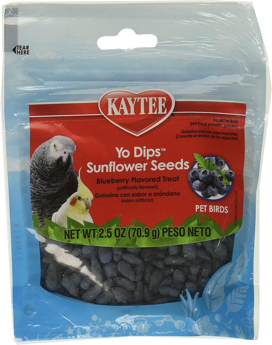 Kaytee Fiesta Blueberry Flavored Yogurt Dipped Sunflower Seeds 2.5oz