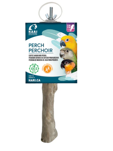 HARI Java Coffee Wood Perch Small