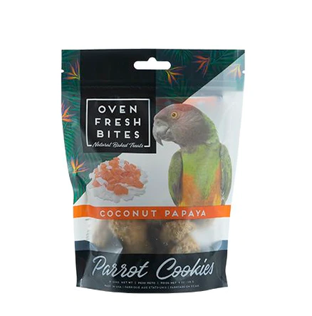 Oven Fresh Bites Parrot Cookies Coconut Papaya 4oz