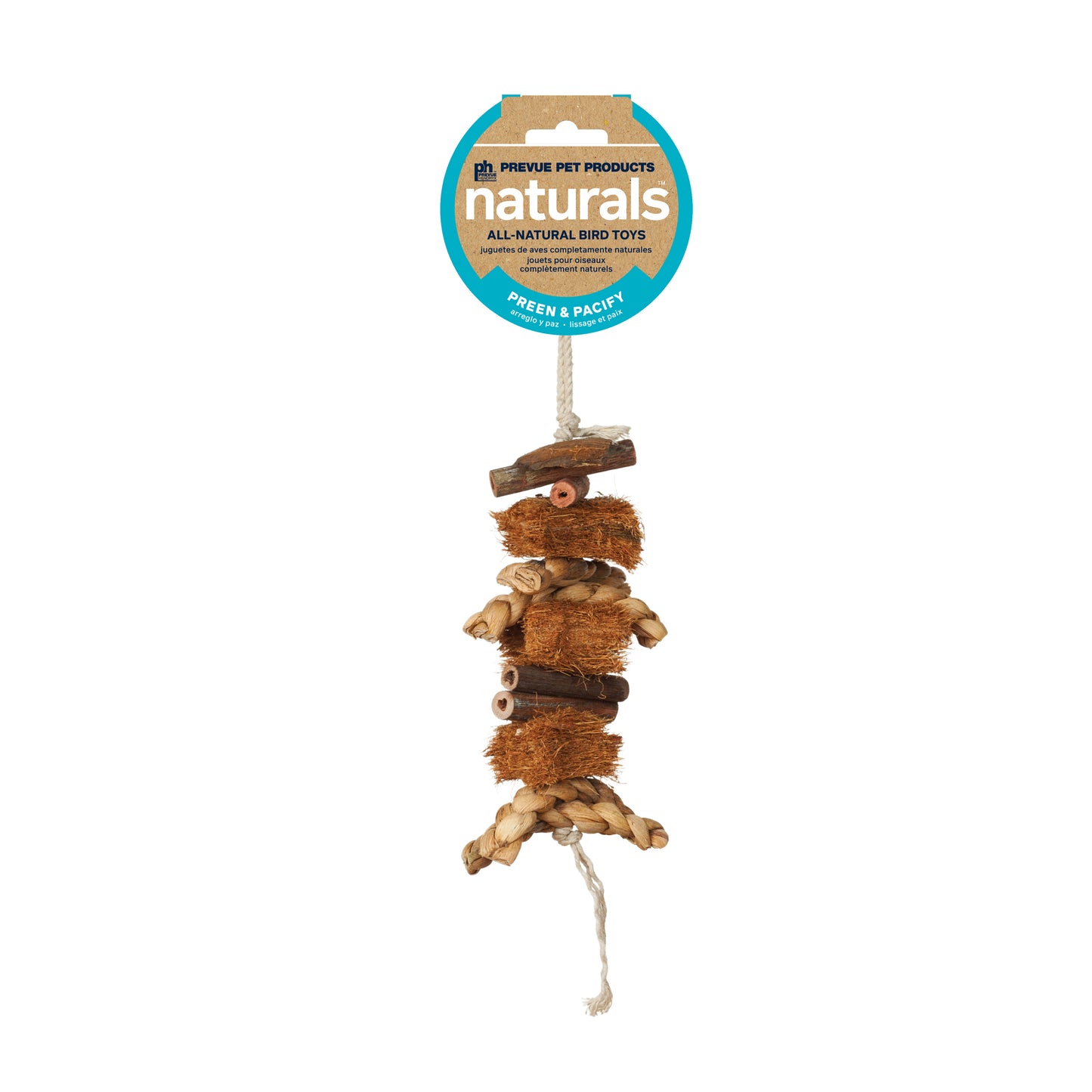 Prevue Pet Products Naturals Coco Rope Mini Bird Toy