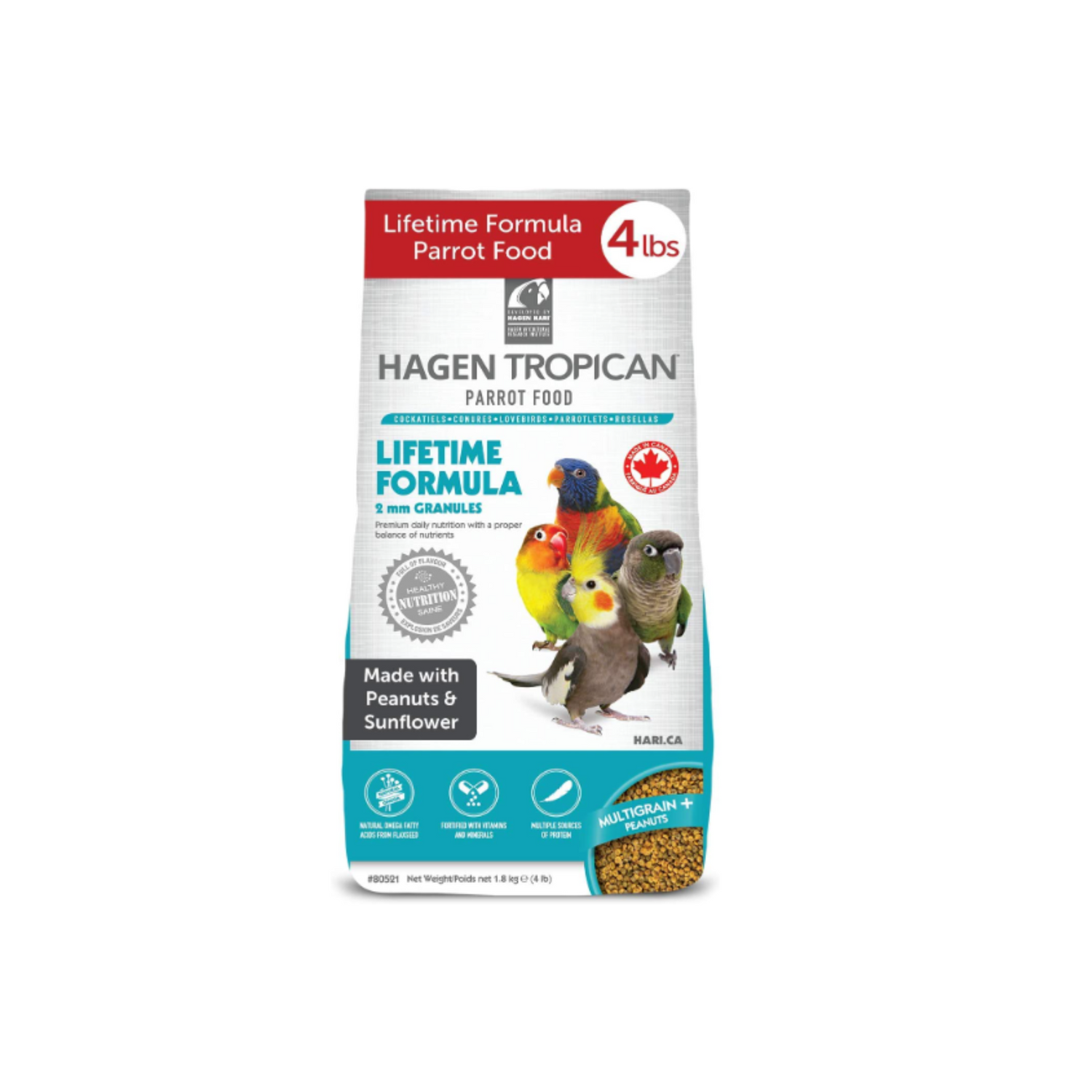 Hari Tropican Lifetime Granules 2mm 4lbs NewZooland