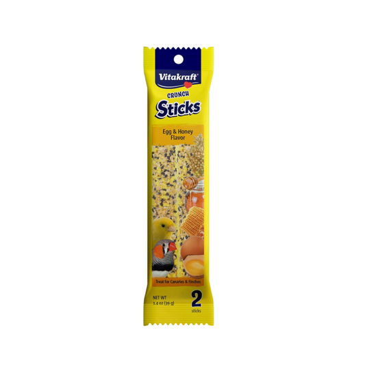Vitakraft Crunch Stick Egg and Honey Treat for Canaries & Finches 1.4oz