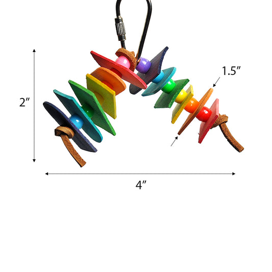 A&E Cage Co Wooden Slats Bird Toy Small