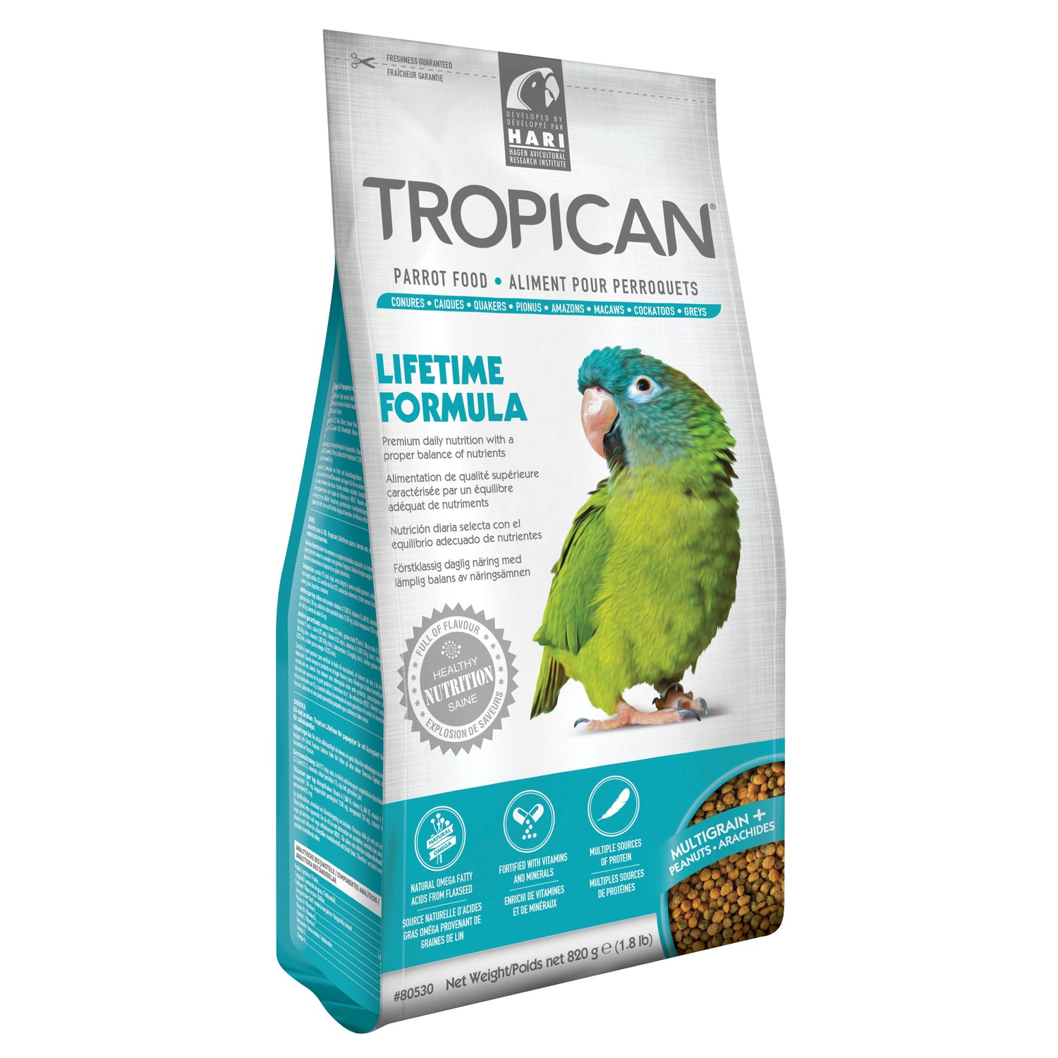 Hari Tropican Lifetime Maintenance Parrot Granules 1.8lbs 4 MM