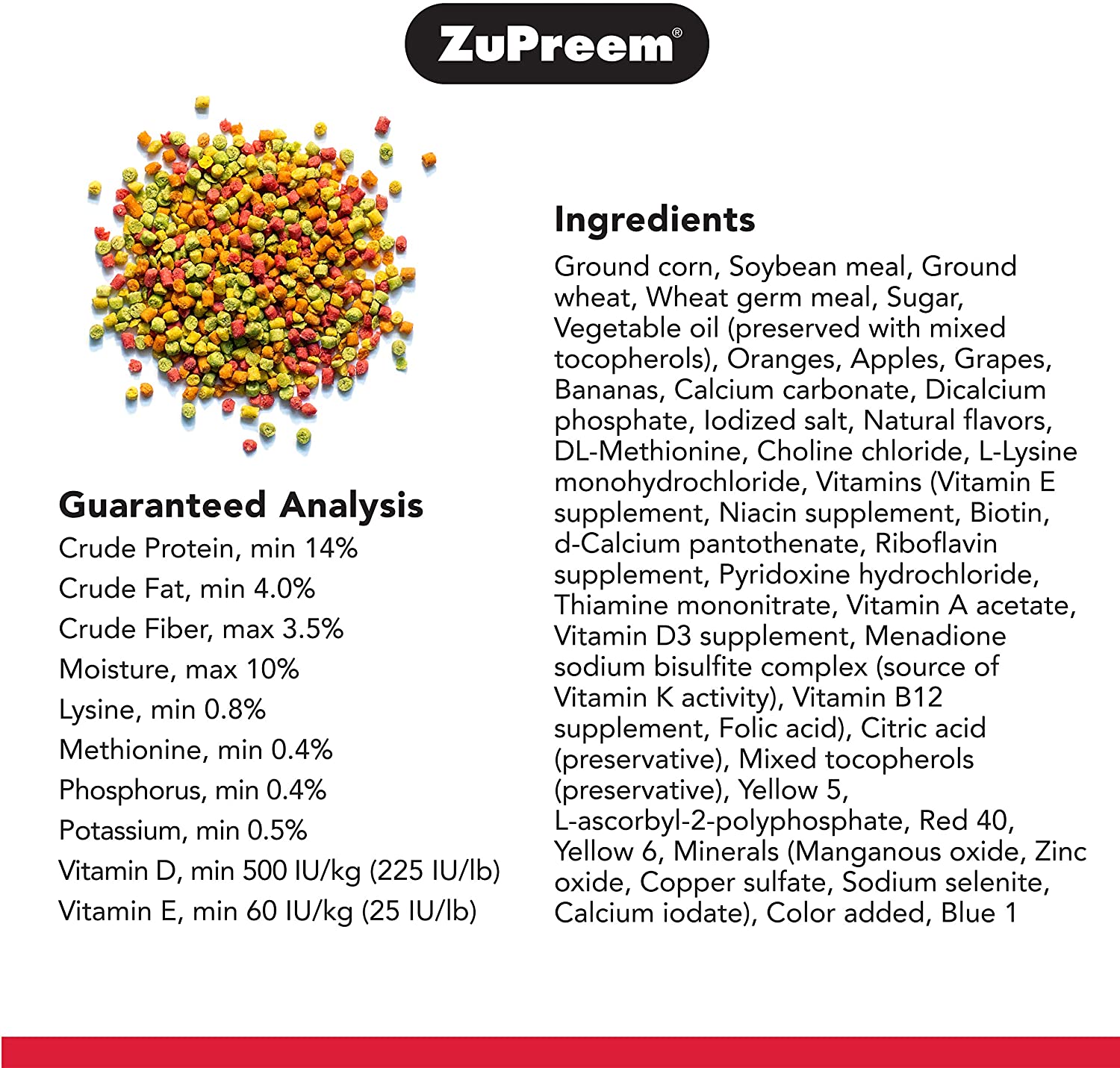 ZuPreem Medium Fruit Blend with Natural Flavors