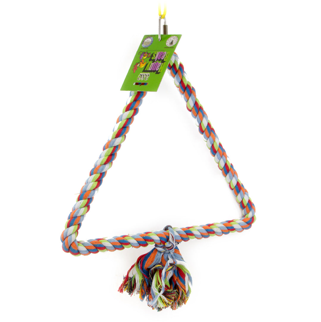 Triangle Rave Toy A&E Cage Co Triangle Swing Bird Toy – NewZooland