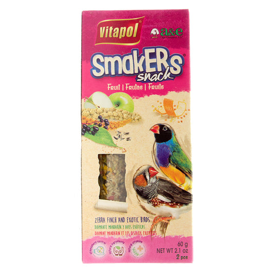 A&E Cage Co. Vitapol Smakers Zebra Finch and Exotic Birds Fruit