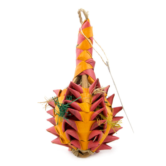 Planet Pleasures Natural Bird Toys - Small - "Pineapple" Foraging Toy