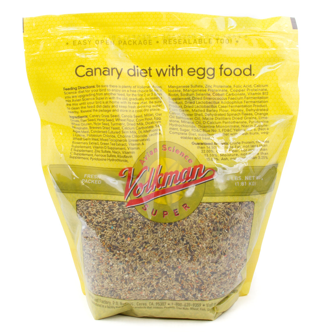 Volkman Seed Avian Science Super Canary Seed 4lbs